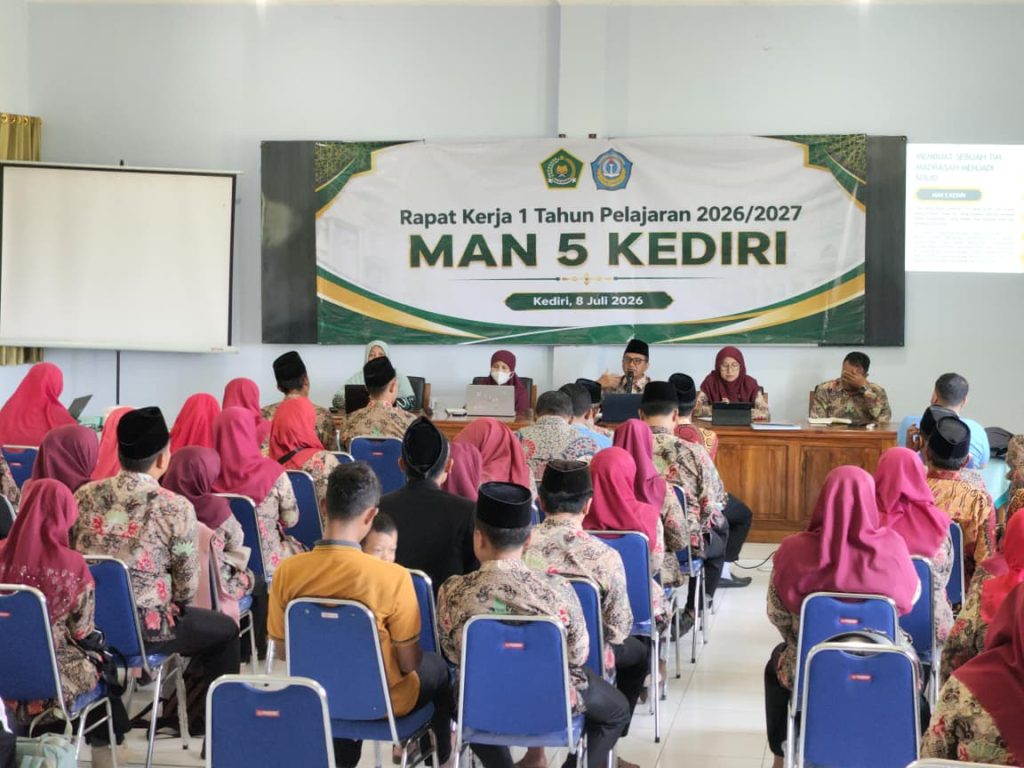 Rapat Kerja I MAN 5 Kediri Tahun Pelajaran 2026/2027 Bahas Penguatan Tim dan Persiapan Tahun Ajaran Baru