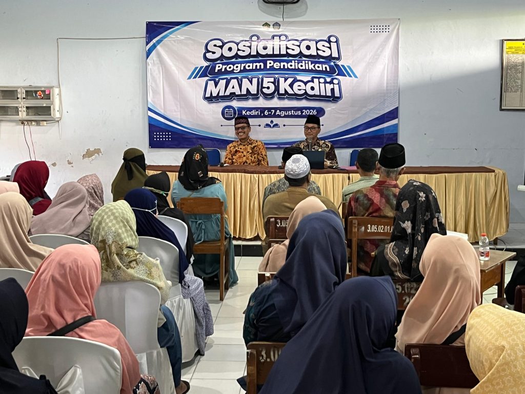 MAN 5 Kediri Gelar Sosialisasi Program Pendidikan bagi Orang Tua/Wali Murid Kelas X dan XI