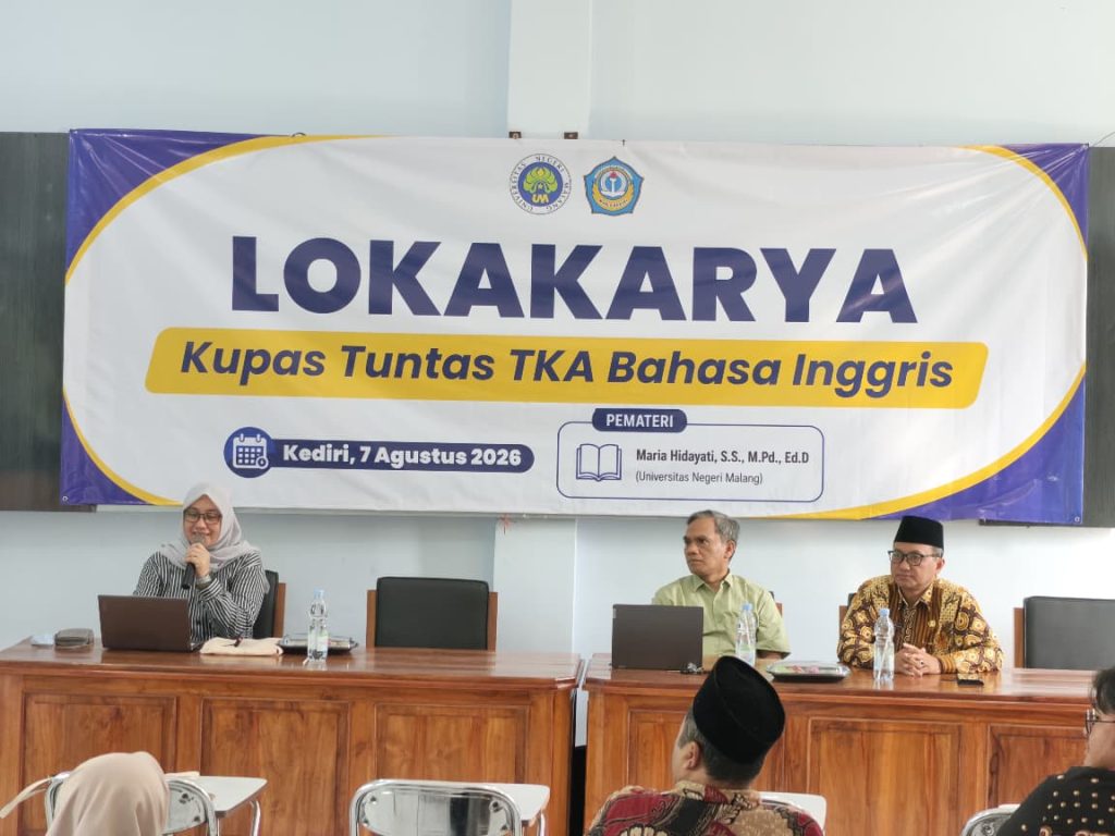 MAN 5 Kediri Gelar Lokakarya Kupas Tuntas TKA Bahasa Inggris Bersama Dosen Universitas Negeri Malang MAN 5 Kediri Gelar Lokakarya Kupas Tuntas TKA Bahasa Inggris Bersama Dosen Universitas Negeri Malang