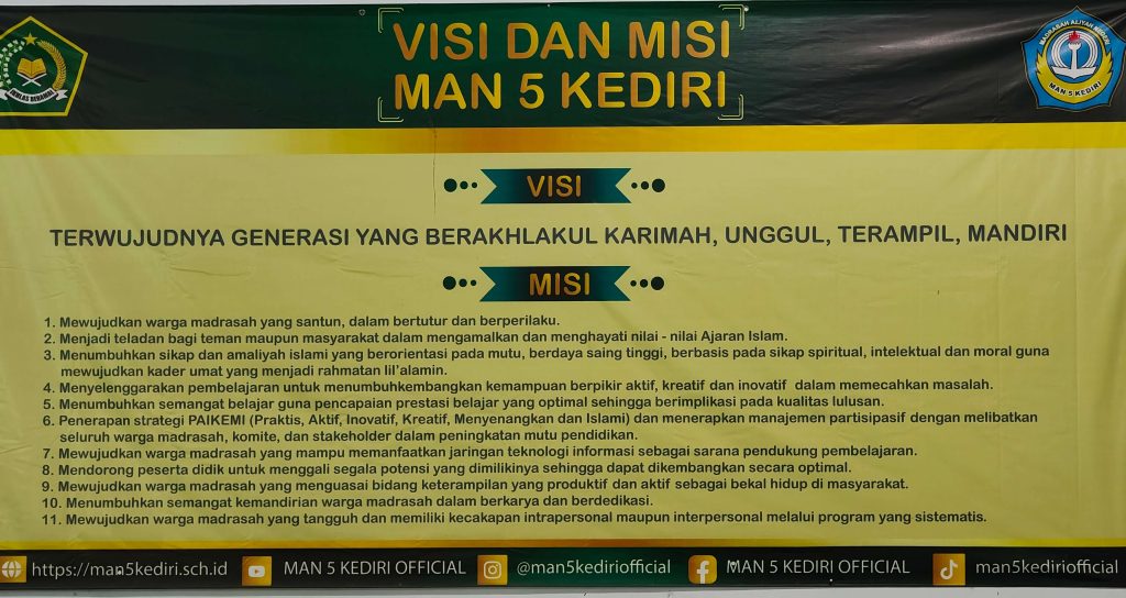 Visi & Misi MAN 5 Kediri