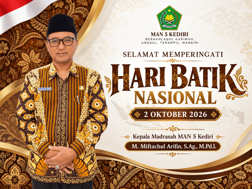 “Mari kita jaga dan melestarikan warisan budaya bangsa Indonesia”, Selamat Hari Batik Nasional 2026!